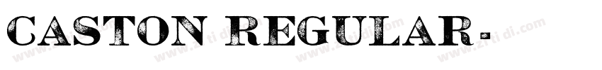 Caston Regular字体转换 Caston Regular字体转换